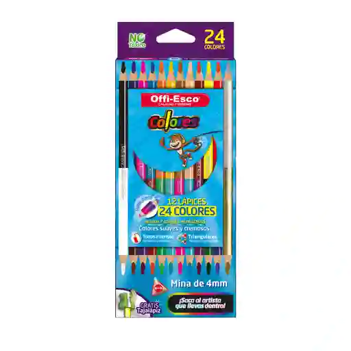 Colores Offi-esco X12 Doble Punta Ref-oe142*