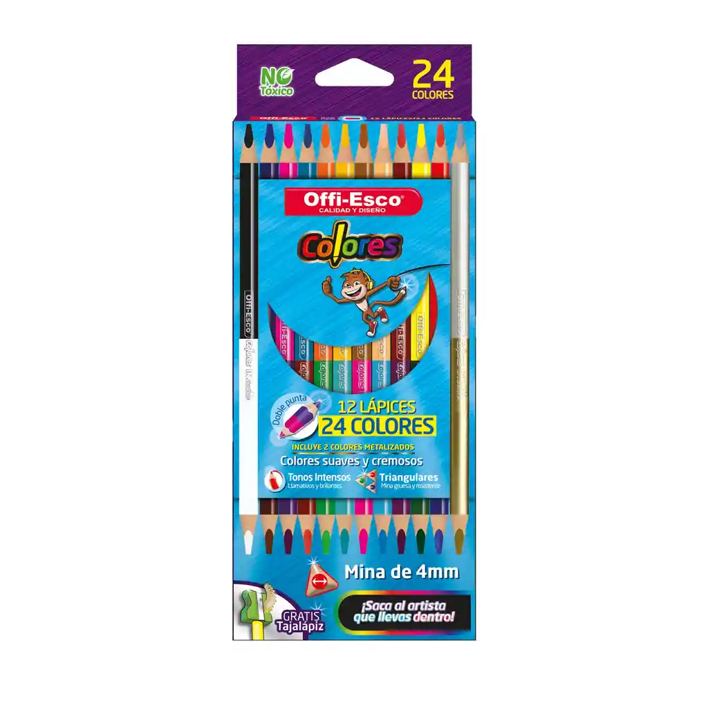 Colores Offi-esco X12 Doble Punta Ref-oe142*