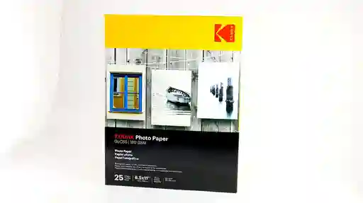 Papel Fotografico Carta X4 Und De 180 Gr Brillante Kodak