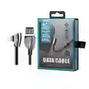 Cable Carga Rapida Compatible Con Iphone Lightning Negro Remax Rc-061i