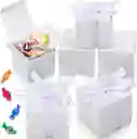 Mini Empaques Mini Cajas De Regalo Dulces X 50 U Con Cinta Fiestas