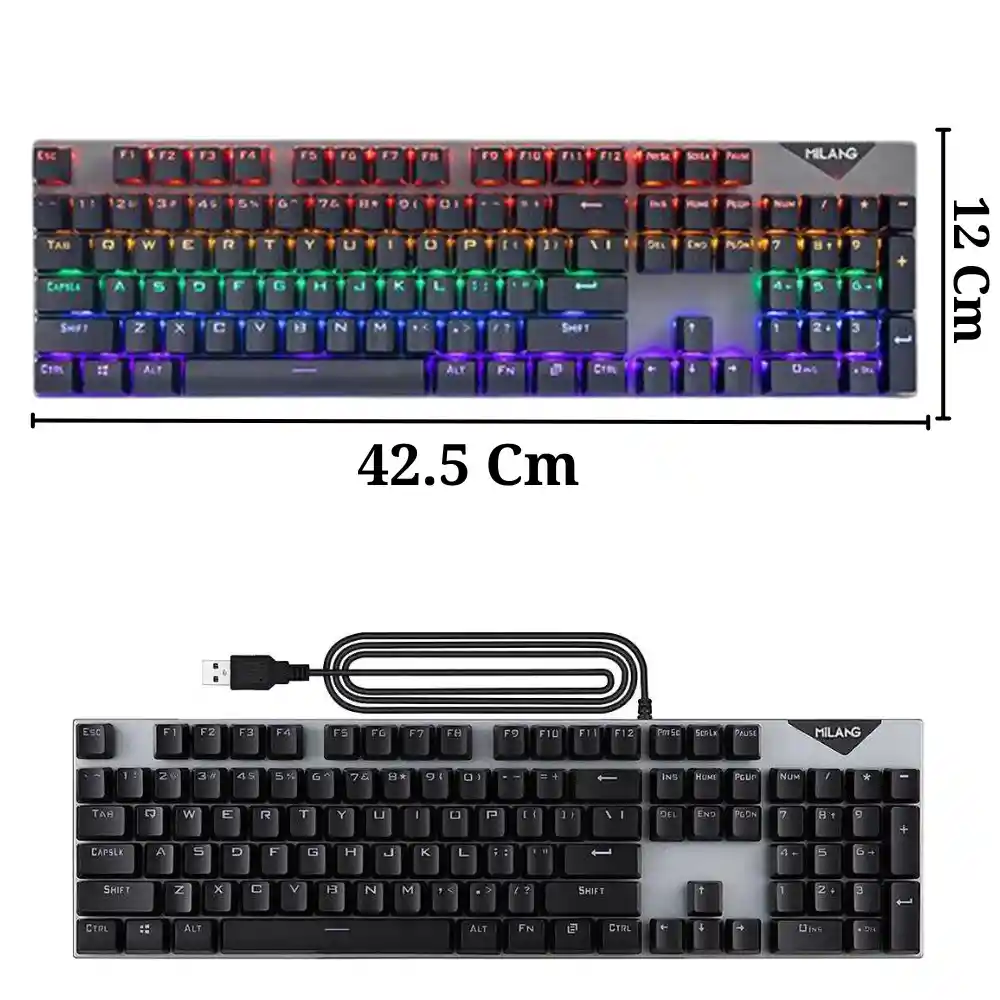 Teclado Mecanico Linx Alambrico Tg-385 Iluminado Rgb Usb Gaming Keyboard
