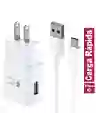Cargador Tipo C Carga Rápida Cable De Datos Usb Batería Celular Android