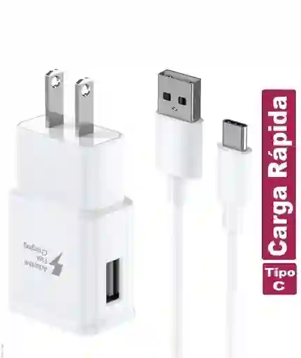 Cargador Tipo C Carga Rápida Cable De Datos Usb Batería Celular Android