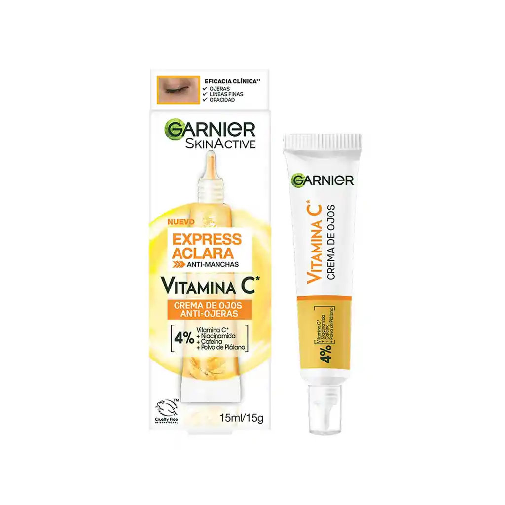 Garnier Express Aclara Crema Para El Contorno De Ojos Con Vitamina C