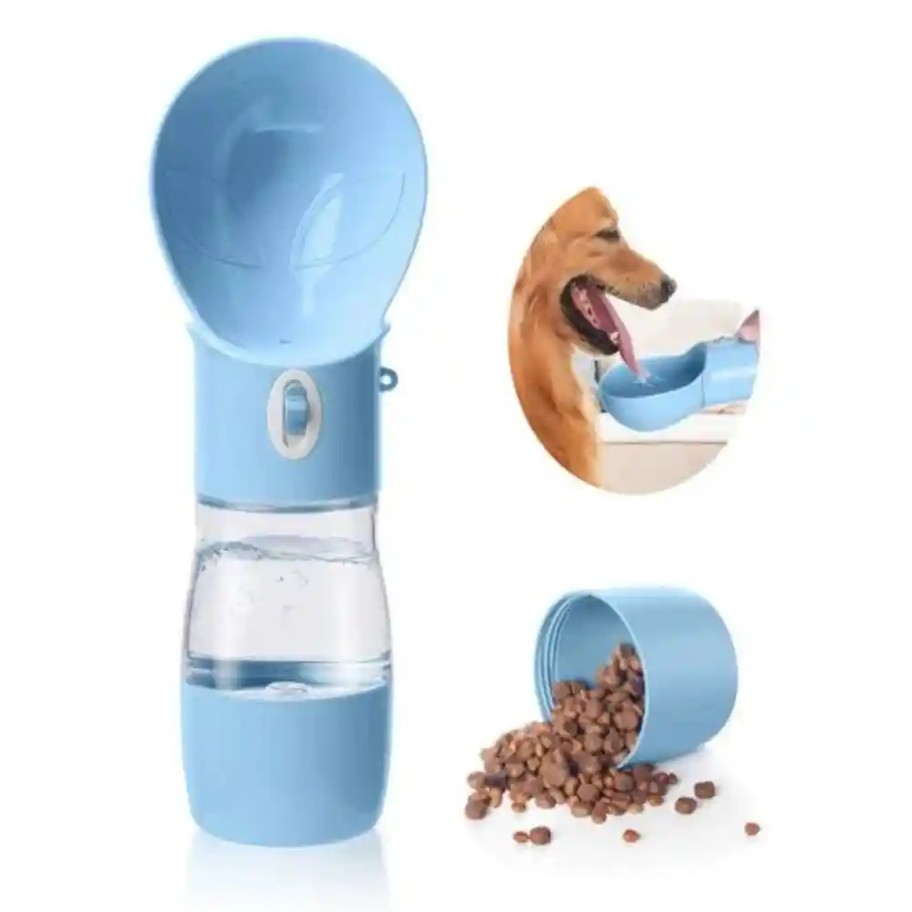 Dispensador De Agua Y Alimento De Viaje Para Perros