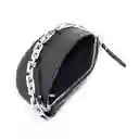 Bandolera Y Riñonera Efecto Croco Con Cadena Frontal
