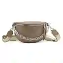 Bandolera Y Riñonera Efecto Croco Con Cadena Frontal