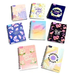 Cuaderno Argollado 100 Hojas Rayado Norma Pasta Blanda Diseños Surtidos Para Mujer