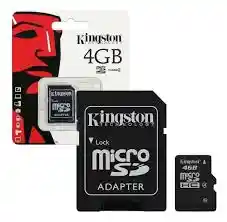 Micro Sd Y Adaptador Kingston 4gb