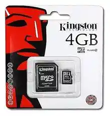 Micro Sd Y Adaptador Kingston 4gb