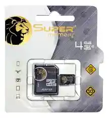 Micro Sd Con Adaptador Super Memory 4gb