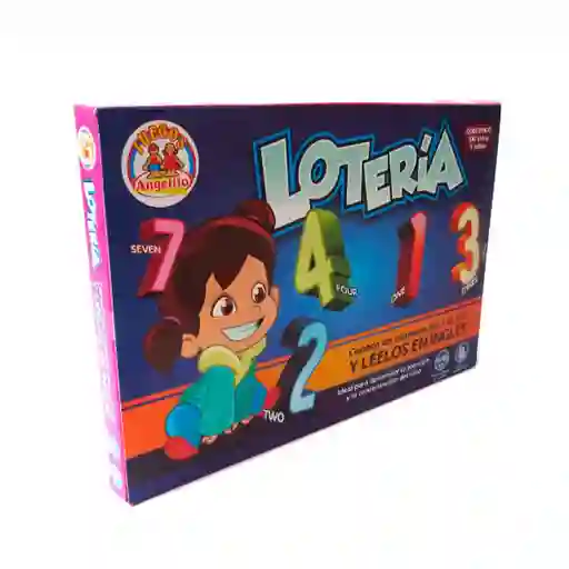 Juego Lotería Números 1 Al 100 Bilingüe Inglés Español Niños