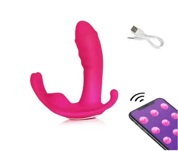 Vibrador Mariposa Bluetooh Con App Color Rosado