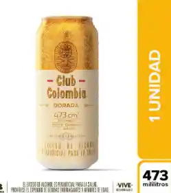 Cerveza Club Colombia Dorada Latón