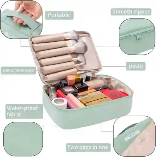 Cosmetiquera Organizador Maquillaje Neceser Impermeable