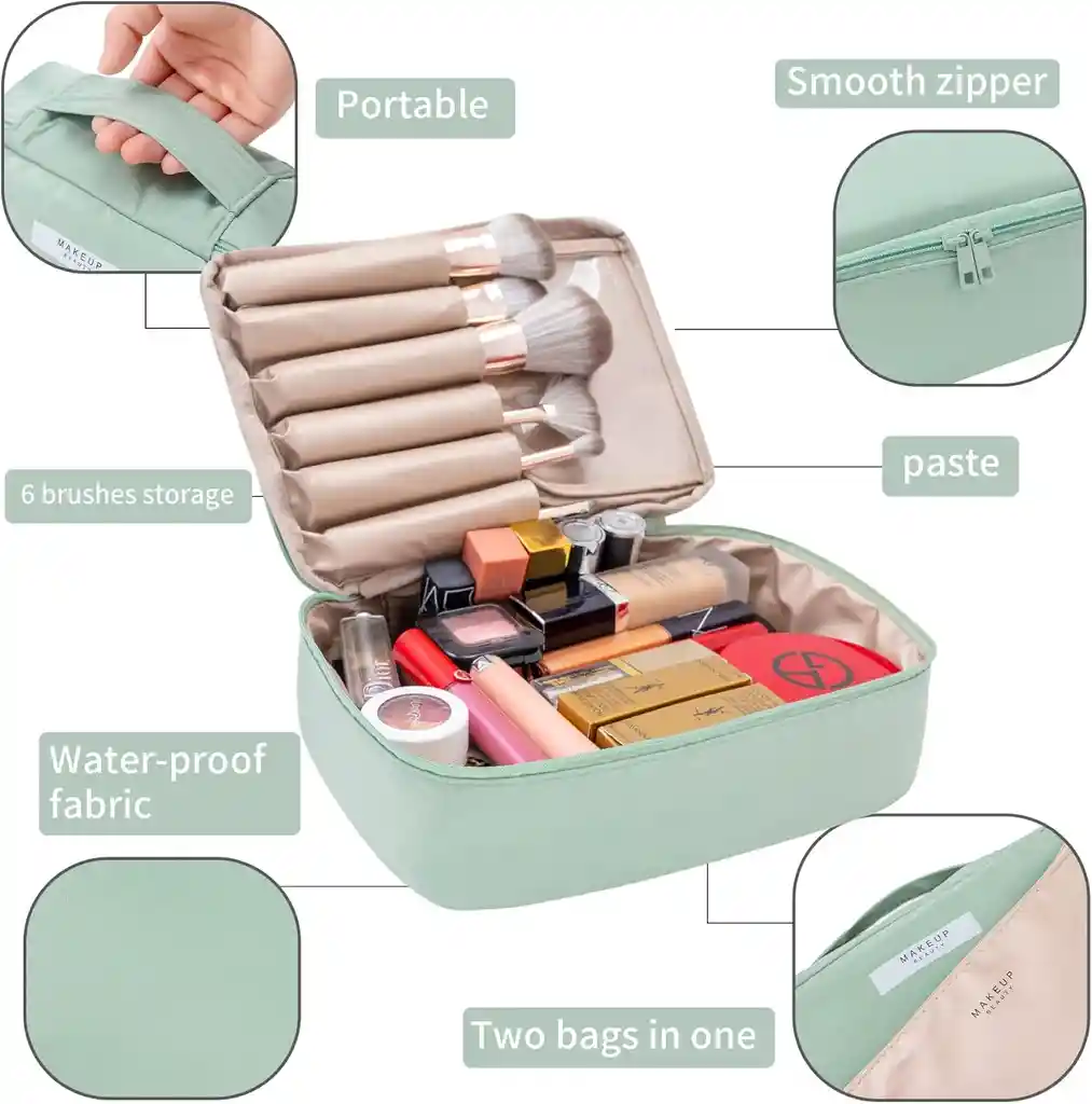 Cosmetiquera Organizador Maquillaje Neceser Impermeable