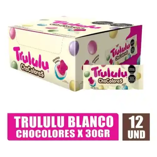 Trululu Chocolores Blanco Caja X12unid