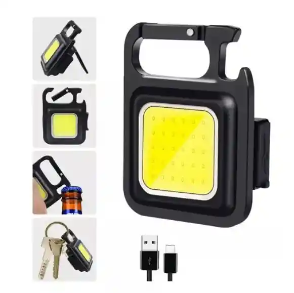 Linterna Recargable Con Llavero Hk-101