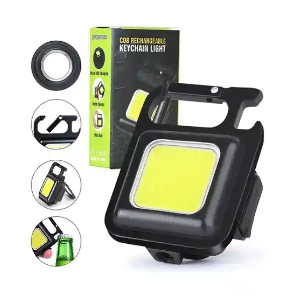 Linterna Recargable Con Llavero Hk-101
