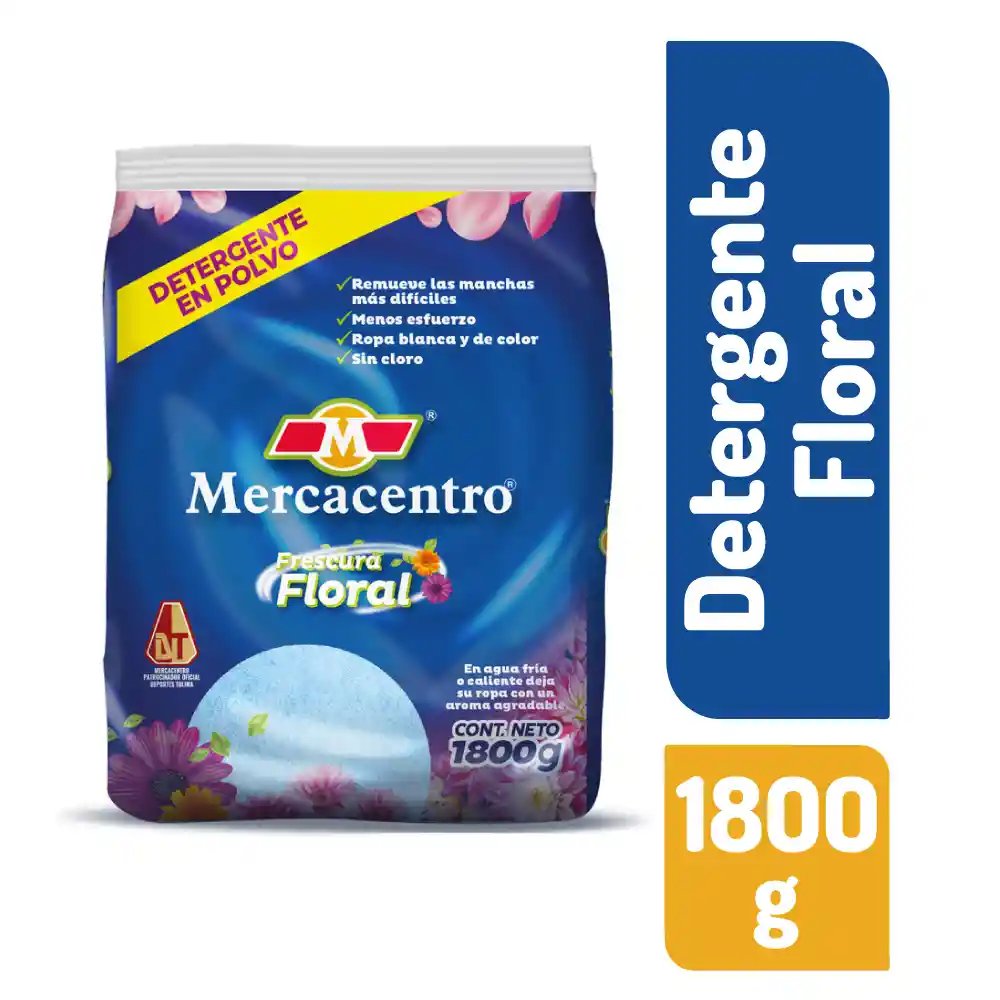 Detergente Mercacentro Floral X 1800 G