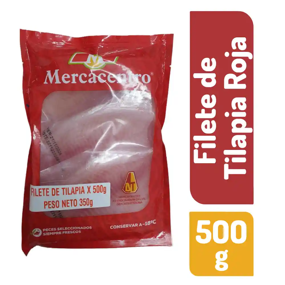 Filete De Tilapia Mercacentro X 500 G