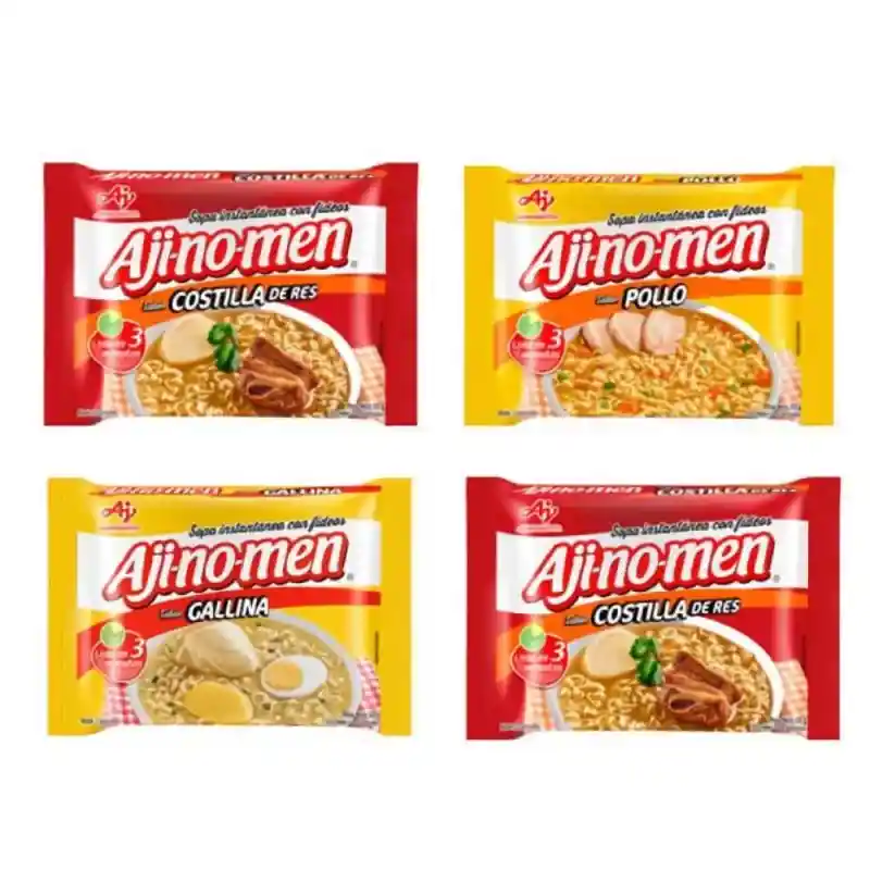 Sopa Ajinomen Pack 4 Und X 80 G