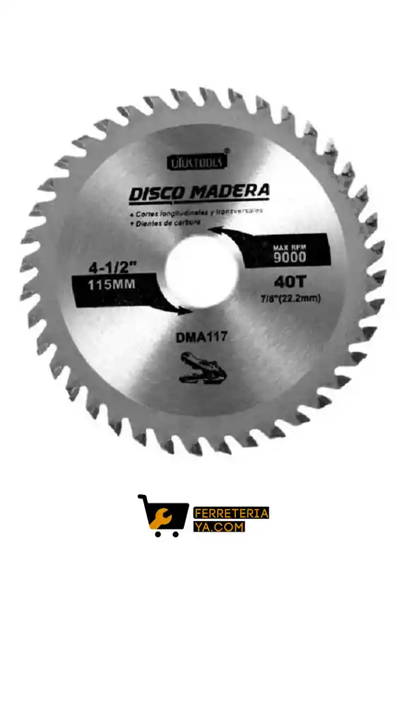 Disco Corte Madera 4"1/2 Eco