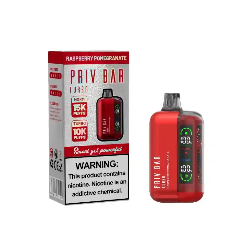 Vaporizador Priv Bar 15.000 Puff (raspberry Pomegranate)