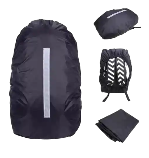 Forro Protector Impermeable Maleta Morral Reflectivo Bicicle