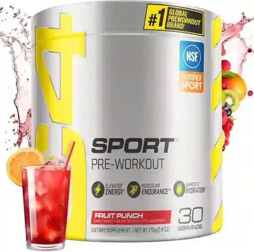 C4 Sport Pre Entreno Fruit Punch 30 Servicios