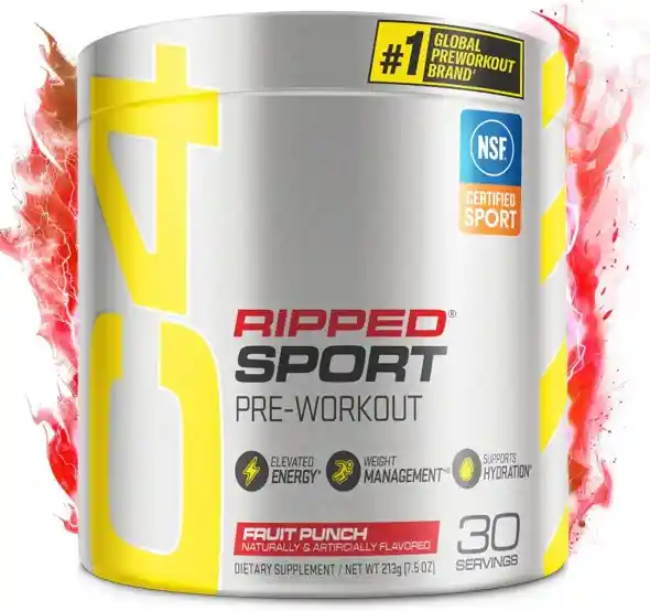 C4 Ripped Sport Pre Entreno Fruit Punch 30 Servicios