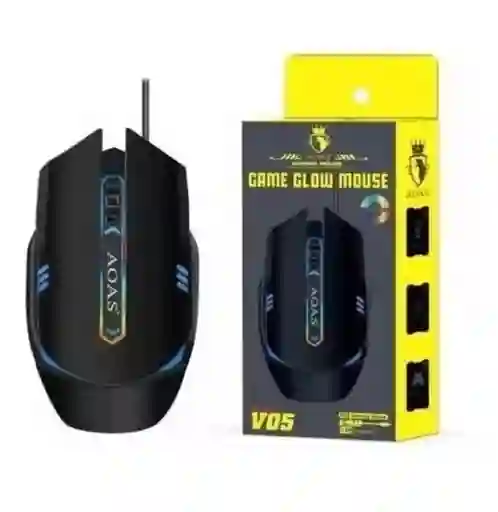 Mouse Gamer Alambrico Color Rgb Aoas V05 Gaming Usb
