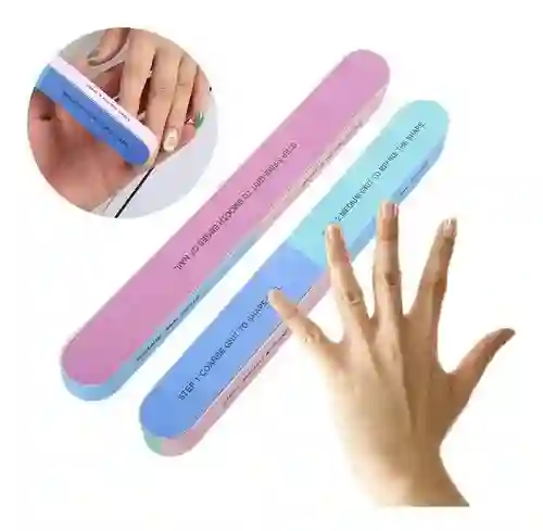 Lima Bloque 7 Lados Manicura Perfecta Nail