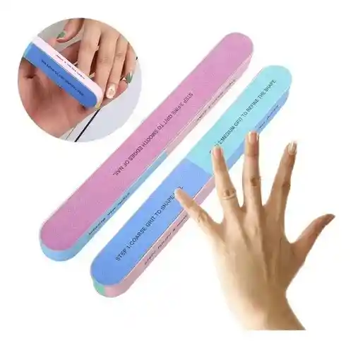 Lima Bloque 7 Lados Manicura Perfecta Nail