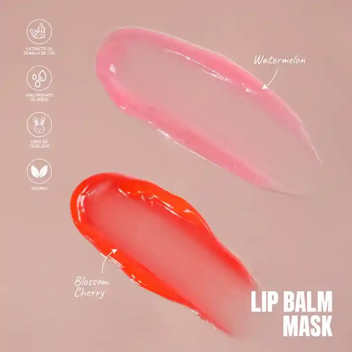 Mascarilla Para Labios Lip Balm Mask Atenea Tono Watermelon