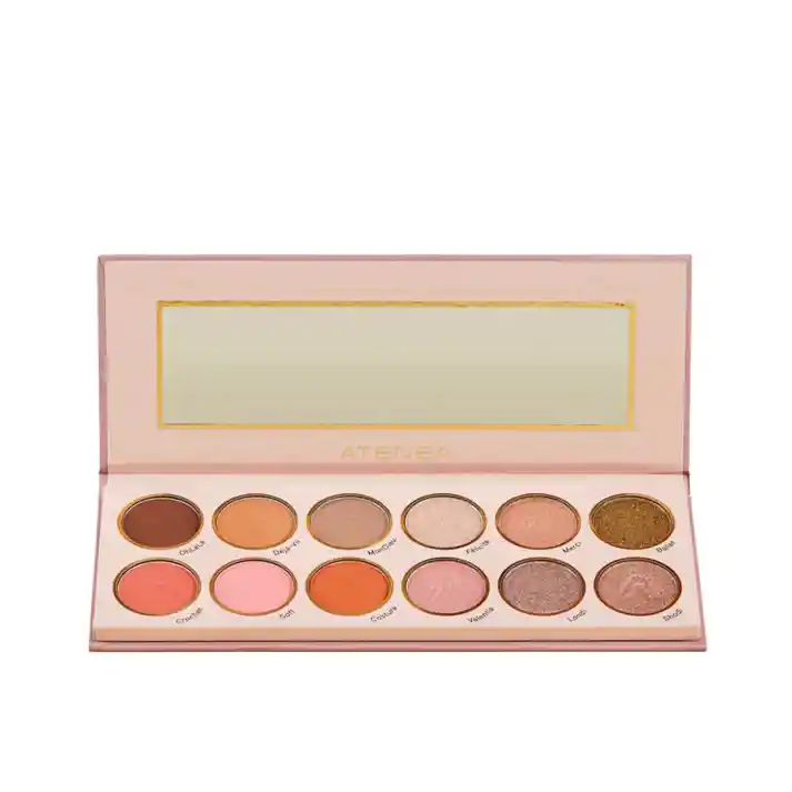 Paleta De Sombras Rose 12 Tonos Sublime Atenea