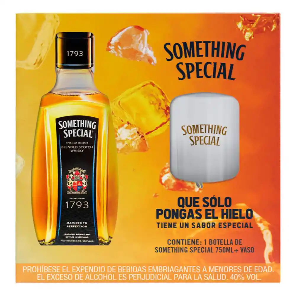 Whisky Something Special X750ml + 1 Vaso