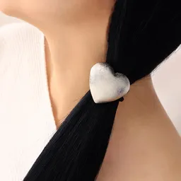 Hair Cuffs , Liga Para El Cabello Con Aplicación En Forma De Corazón