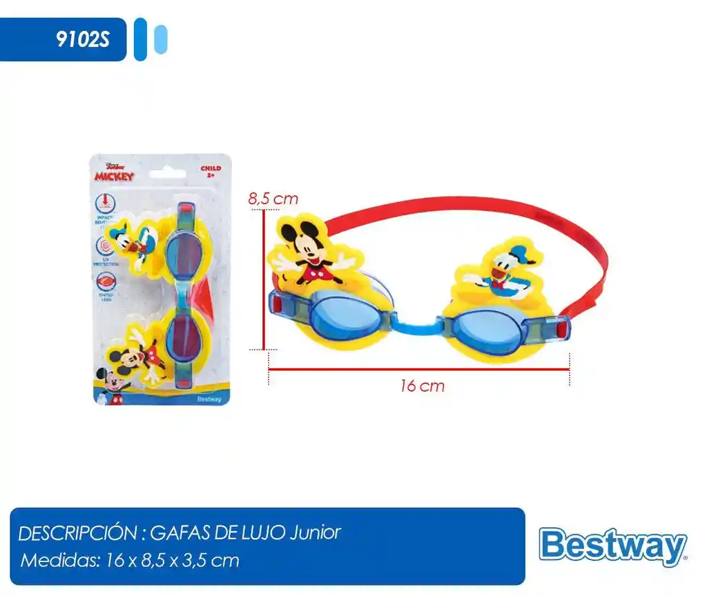 Gafas Natacion Infantil Bestway Mickey