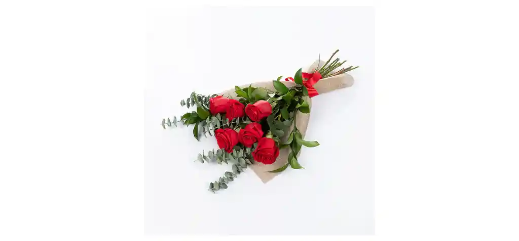 Ramillete De 6 Rosas