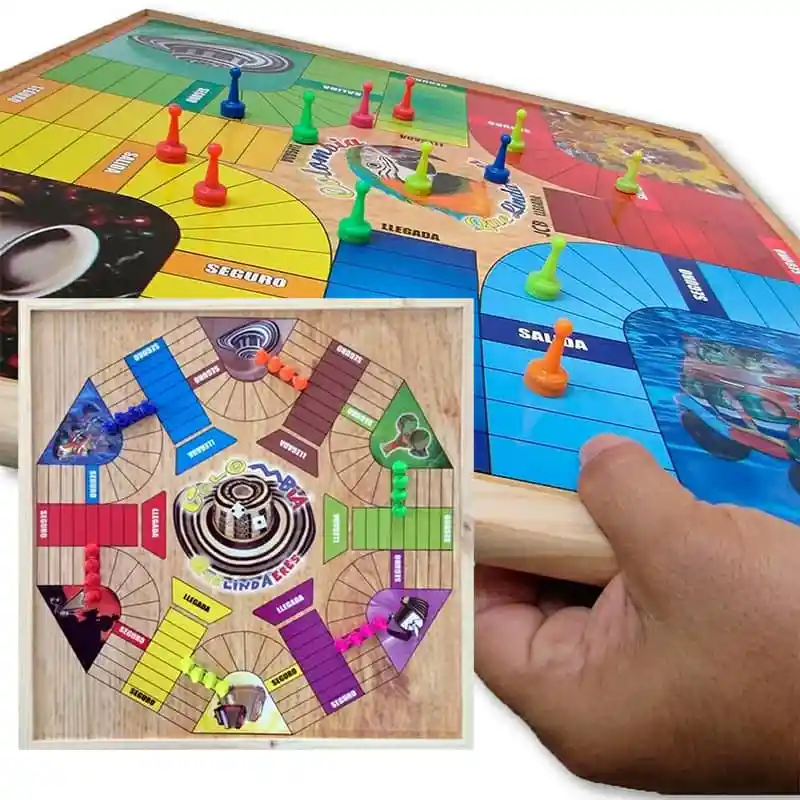 Juego De Mesa Parques X4 Puestos + Fichas