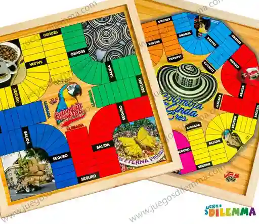 Juego De Mesa Parques X4 Puestos + Fichas