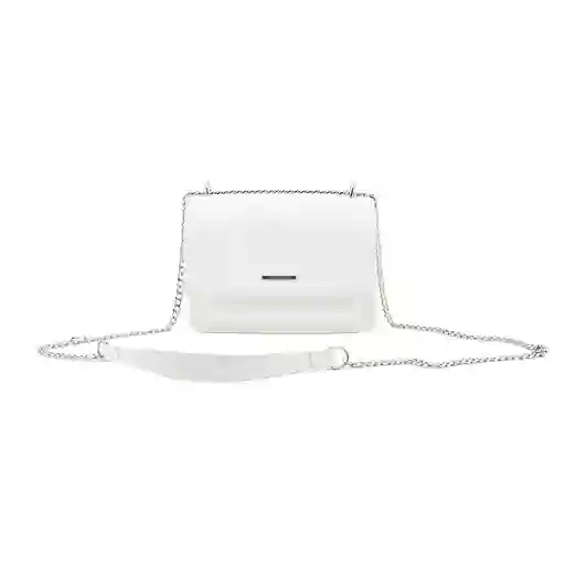 Bandolera Efecto Croco Con Correa De Cadena