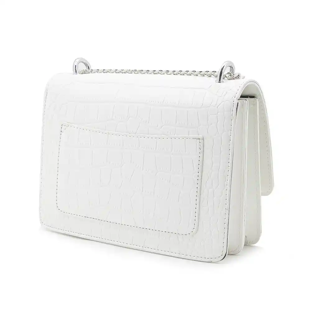 Bandolera Efecto Croco Con Correa De Cadena