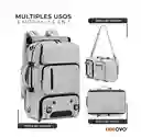 Mochila Bolso Maleta Multifuncional Viajero Gran Capacidad Impermeable Gris Innovo Bags