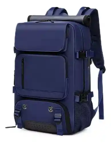 Mochila Bolso Maleta Multifuncional Viajero Gran Capacidad Impermeable Innovo Azul Bags