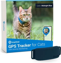 Gps Para Gatos Con Monitoreo De Actividad Tractive 4 Color Midnight Blue Impermeable