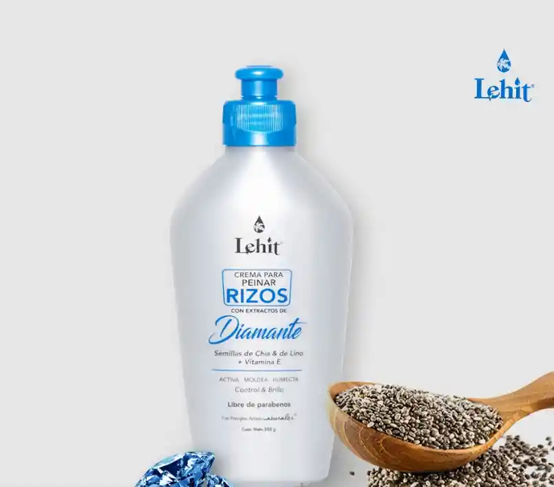 Crema Peinar Rizos De Diamante Lehit 300 Ml