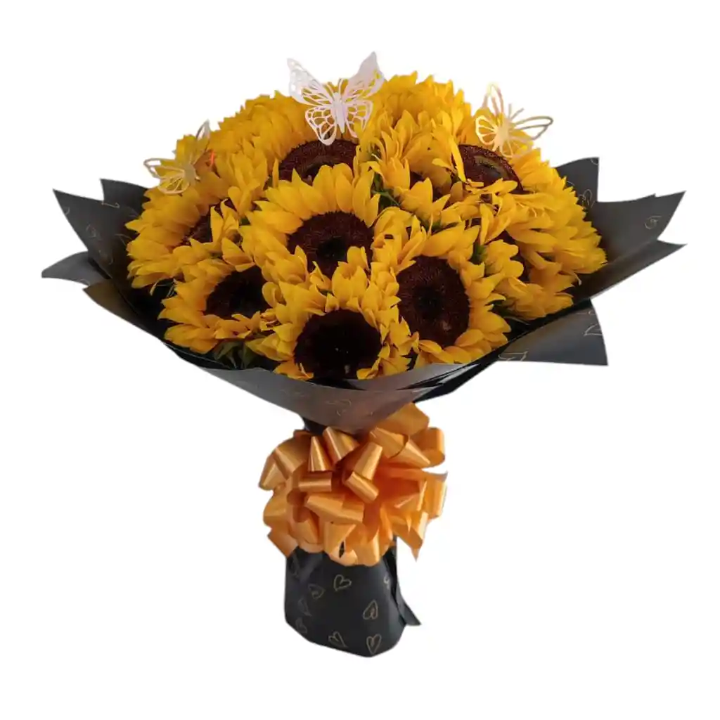 Bouquet De 10 Girasoles